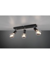Faretto Spot 3xE27 Vannes Nero L44 cm Trio Lighting