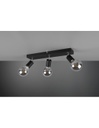 Faretto Spot 3xE27 Vannes Nero L44 cm Trio Lighting