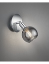Faretto Spot Da Soffitto Cromo Con Vetro Fumé Trio Lighting