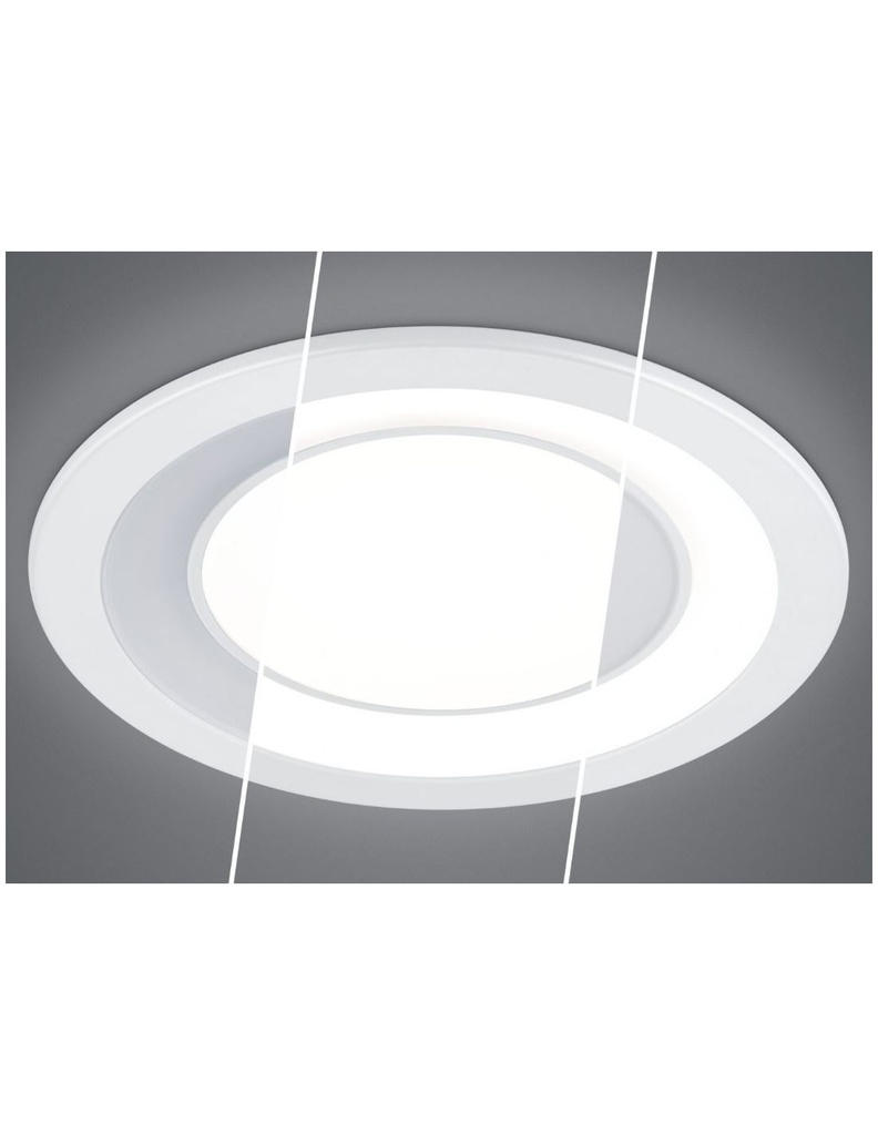 Faretto da Incasso Core Doppio Led 10w 3000k Ø14 cm Cromo Trio Lighting