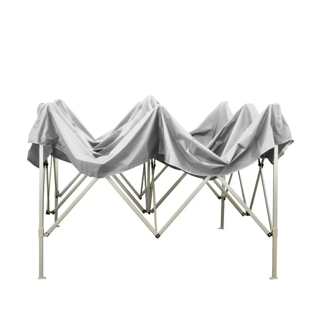 Gazebo pieghevole 2x2 Bianco in PVC impermeabile