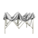 Gazebo pieghevole 2x2 Bianco in PVC impermeabile