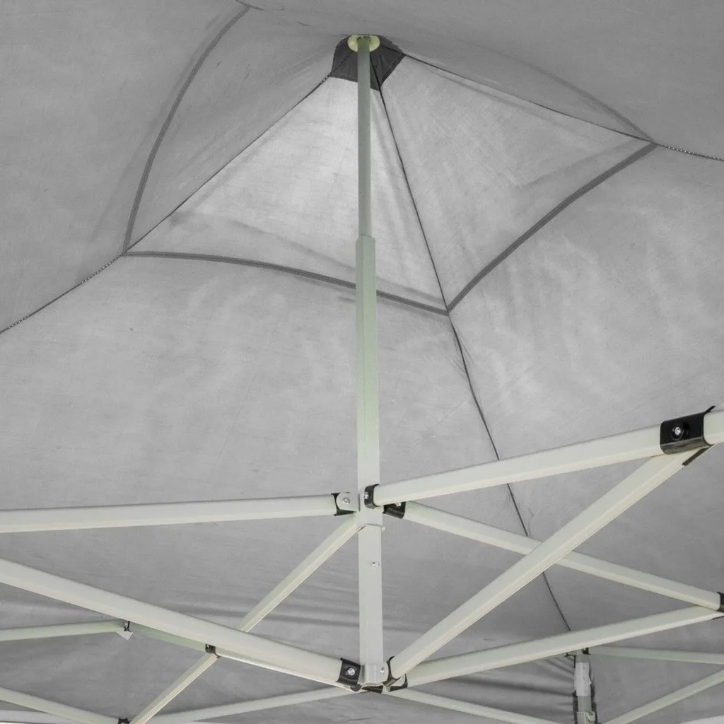 Gazebo pieghevole 2x2 Bianco in PVC impermeabile