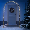 Ghirlanda LED con 8 effetti sfavillanti per esterno L 2.5 x P 130 x H 230 cm