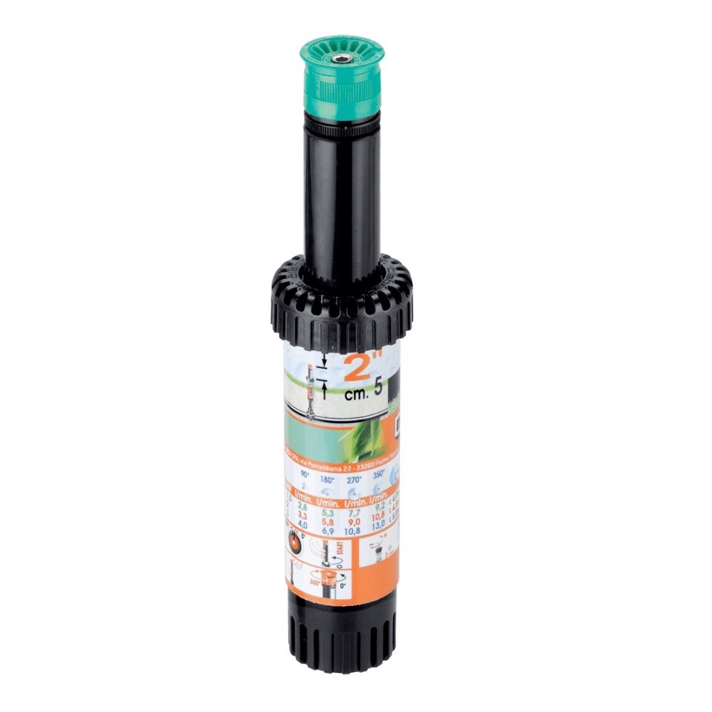 Irrigatore Pop-Up regolabile da 0 a 350 Gradi alzo 2&quot;