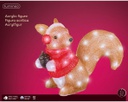 LED scoiattolo acrilico all'aperto 40 x 20.5 x 30.5 cm