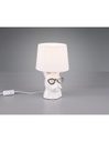 Lampada Da Tavolo Dosy Ceramica Bianco Ø18 cm Trio Lighting