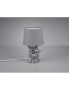Lampada Da Tavolo Dosy Ceramica Grigio Ø18 cm Trio Lighting