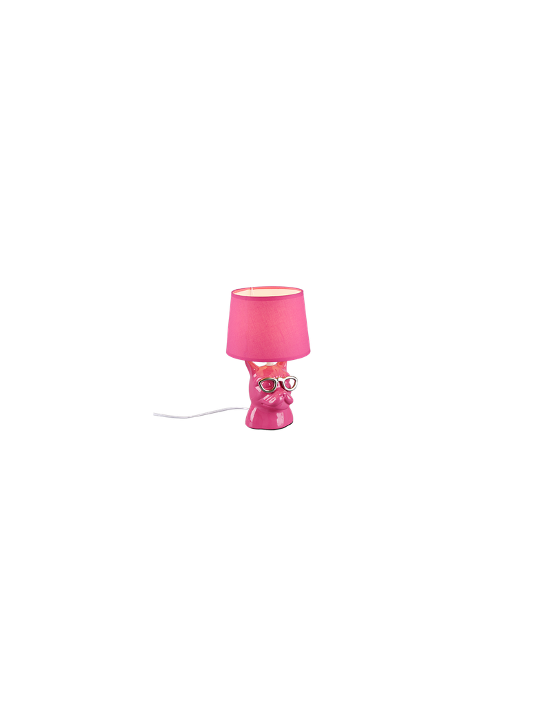 Lampada Da Tavolo Dosy Ceramica Rosa Ø18 cm Trio Lighting