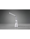 Lampada Da Tavolo Flessibile Vento Con Ventilatore Bianco Led Touch Dimmer Trio Lighting
