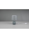 Lampada Da Tavolo Malu 1xE14 Ceramica E Tessuto Verde Ø16 cm Trio Lighting