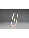 Lampada Da Tavolo Squadrata Moderna Touch Dimmer Led Edge Bianco Trio Lighting
