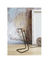 Lampada Da Tavolo Tosh Nero 1xE14 Legno E Gabbia Metallica H40 cm Trio Lighting