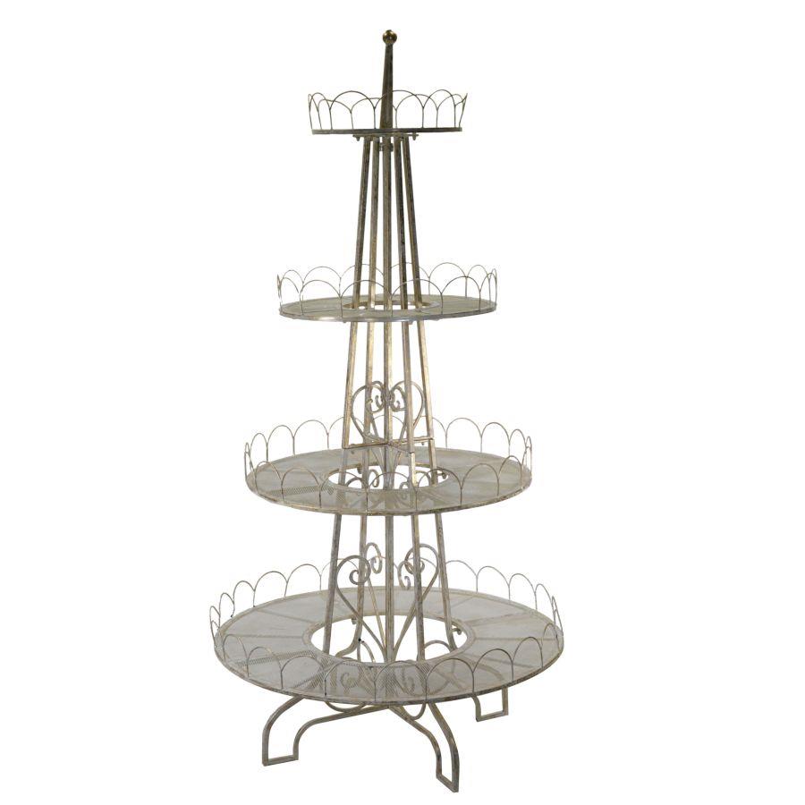 Albero espositore metallo oro sbiancatocmø100h235