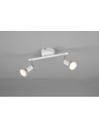 Lampada Doppio Spot GU10 Orientabile Paris Bianco della Trio Lighting.