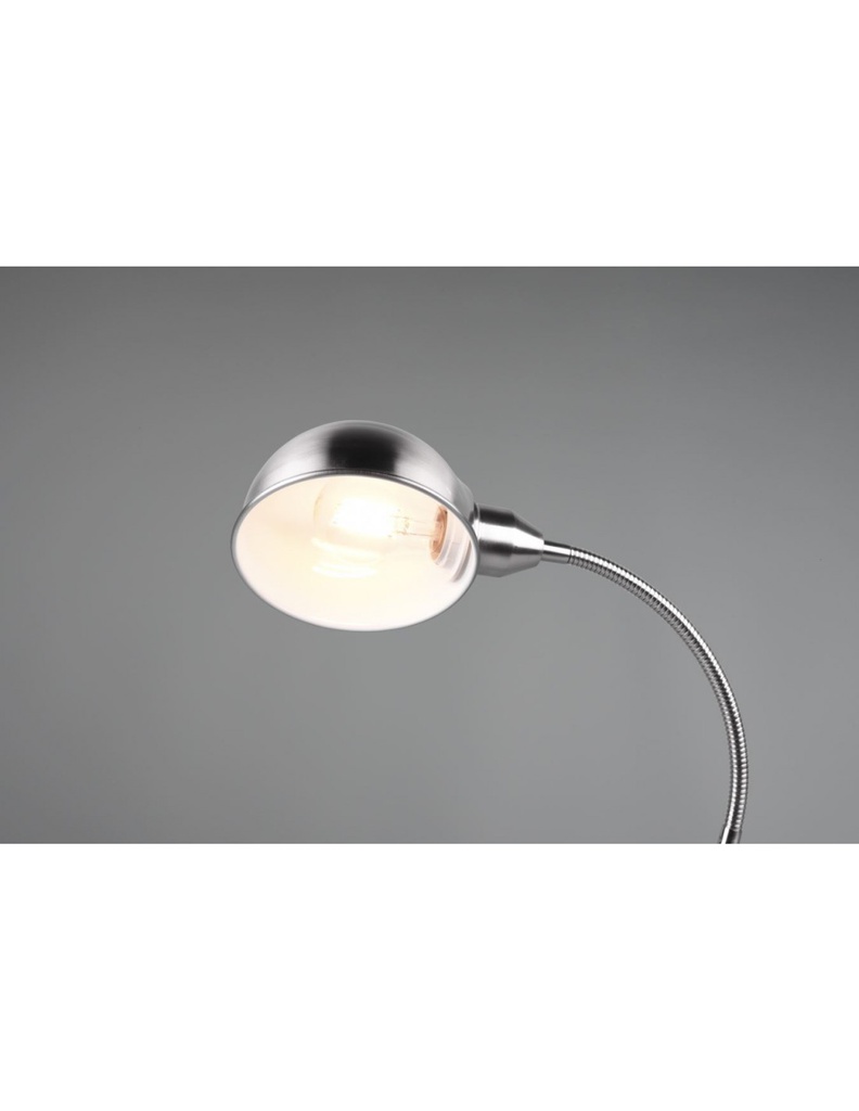 Lampada Scrivania Braccio Flessibile Nichel Perry Trio Lighting