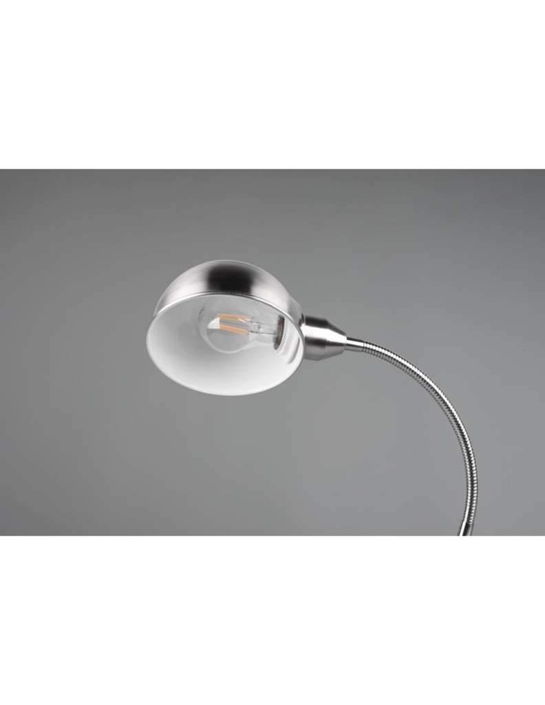 Lampada Scrivania Braccio Flessibile Nichel Perry Trio Lighting
