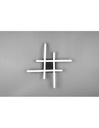Lampada Soffitto Moderna Route Nero 4 Bacchette Led 4000k Trio Lighting