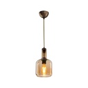 Lampada a sospensione Boston MDL3554 con diffusore vetro fumè