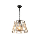 Lampada a sospensione Evren ASZ0881 metallo nero e corda