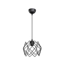 Lampada a sospensione Koza MDL3852 gabbia nero EFFEZ