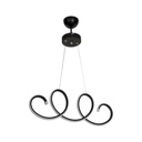 Lampada a sospensione LED Afra forma spirale nera MDL4441 EFFEZ