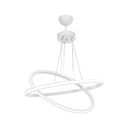 Lampada a sospensione Muso due anelli bianchi Led MDL4438