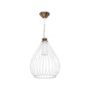 Lampada a sospensione ciondolo Umay ASZ1314 metallo bianco EFFEZ