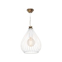 Lampada a sospensione ciondolo Umay ASZ1314 metallo bianco EFFEZ