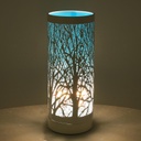 Lampada aroma metallo touch blu cmø10h26