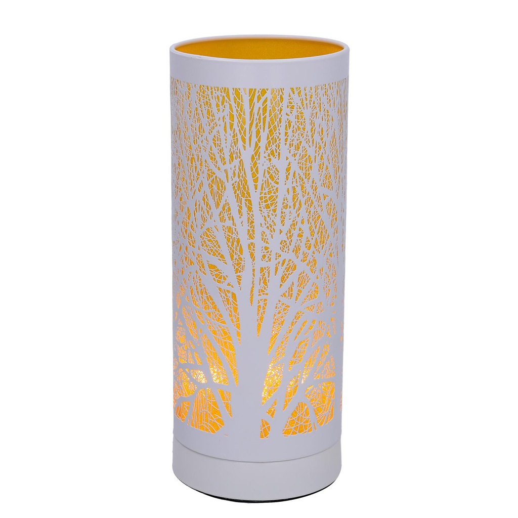 Lampada aroma metallo touch giallo cmø10h26