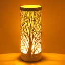 Lampada aroma metallo touch giallo cmø10h26