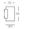 Lampada da Parete in Alluminio Pressofuso con Diffusori in Vetro Trasparente - 20W - 2620 Lumen - Classe E - Luce Calda bianco