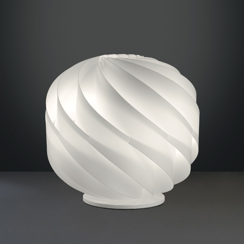 Lampada da Tavolo LAP Bianco in Plastica Cm. 15 x 15 h