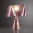 Lampada da Tavolo cono Pink Metal in Plastica Cm. 28 x 32h