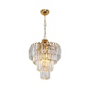 Lampada da soffitto a 3 luci  Miranda MDL3831 vetro e oro