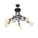 Lampada da soffitto a 5 luci Sardala MDL3843 metallo intrecciato EFFEZ