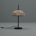 Lampada da tavolo paralume in cartone riciclato tortora D37xD37x60h cm