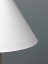 Lampada da terra in metallo bianco D40xD40x156h cm