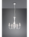 Lampadario Bianco 5 Luci Con Catena Elsa Trio Lighting