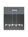 Lampadario Bianco 6 Spot Cilindrici GU10 Orientabili Marley Trio Lighting