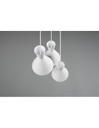 Lampadario Rotondo Enzo 3xE27 Bianco Opaco Trio Lighting