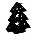 Lanterna metallo albero nero cm20x6h25