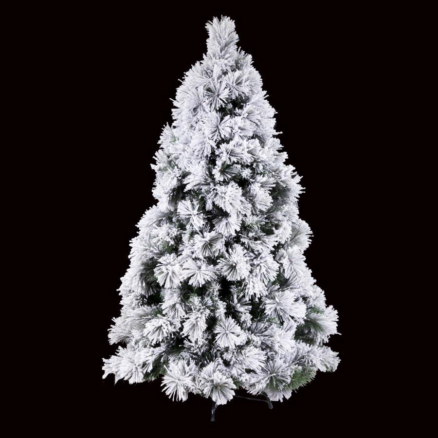 Albero monte bianco verde innevato cmø100h150 con 489 rami base in metallo