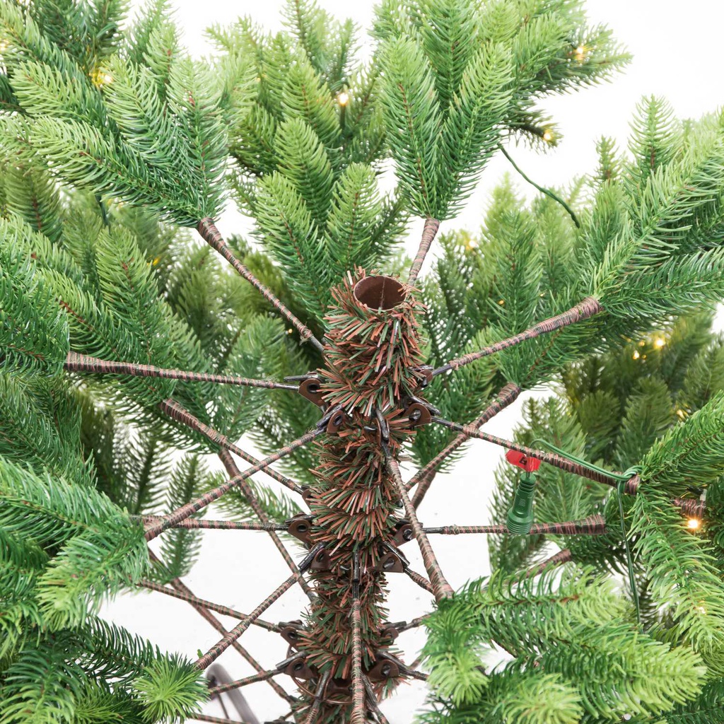 Albero monte durando 1071 rami 370 LED verde cm ø107h180