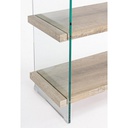 Libreria 4 ripiani e due cassetti Line Kenya 90x39x180h cm
