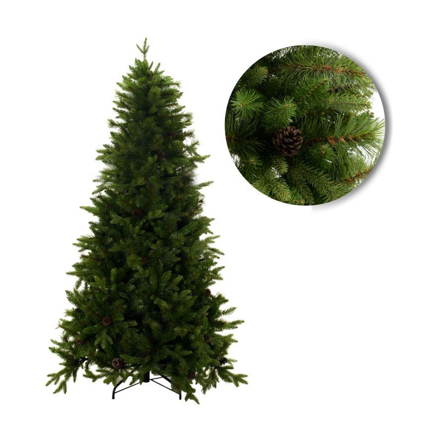 Albero sinai verde c-pigne cmø127h210 con 2342 rami