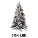 Albero tallinn innevato 1167 rami 300 LED verde cm ø112h210