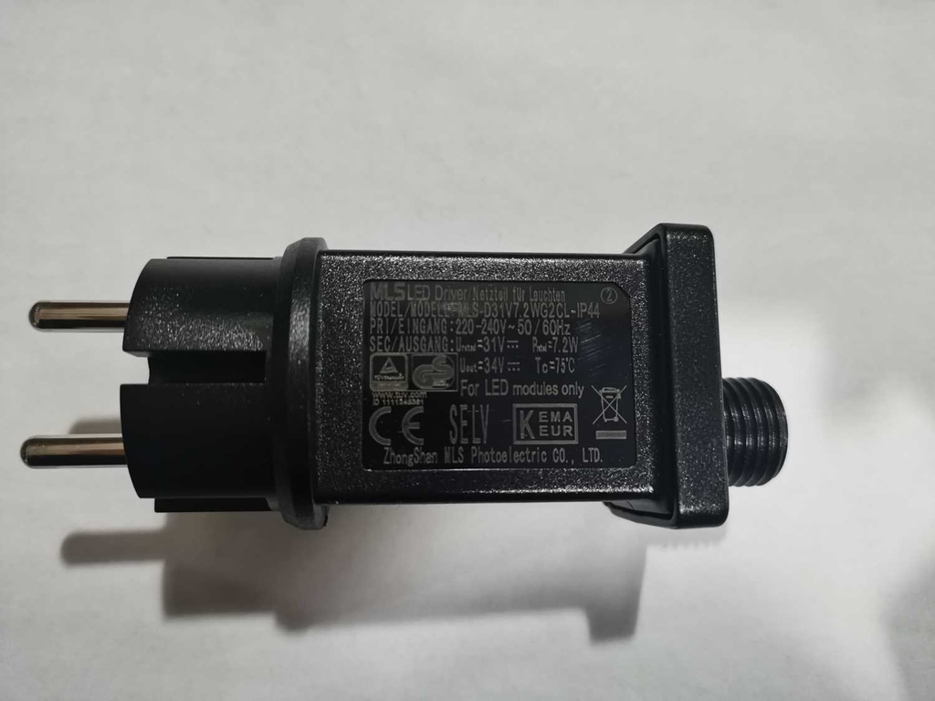 Luce filo 700 led bianco caldo con controller 38m