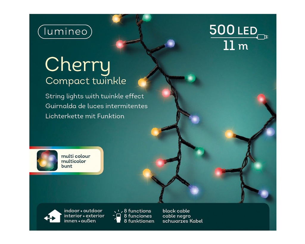 Luci LED CHERRY COMPACT TW OUTD CAVO NERO  500L  metri 11